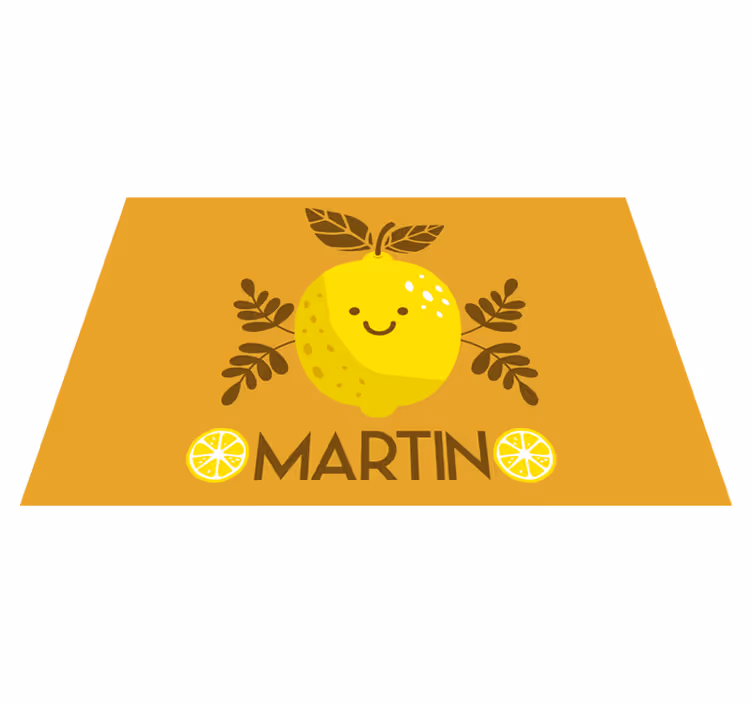 Children placemat with cheerful lemon design - TenStickers