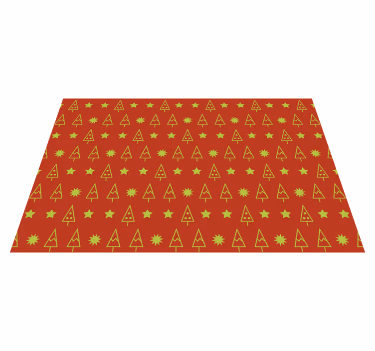 Christmas placemat festive tree design - TenStickers