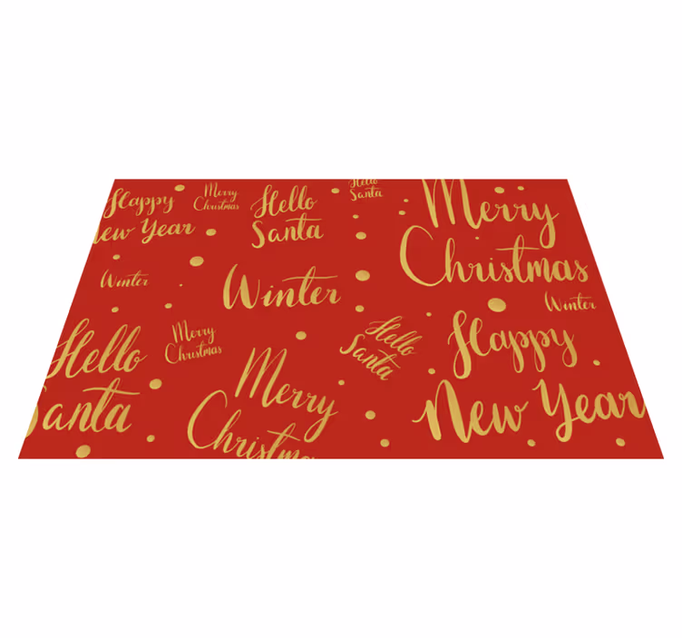 Christmas placemat with joyful holiday designs - TenStickers