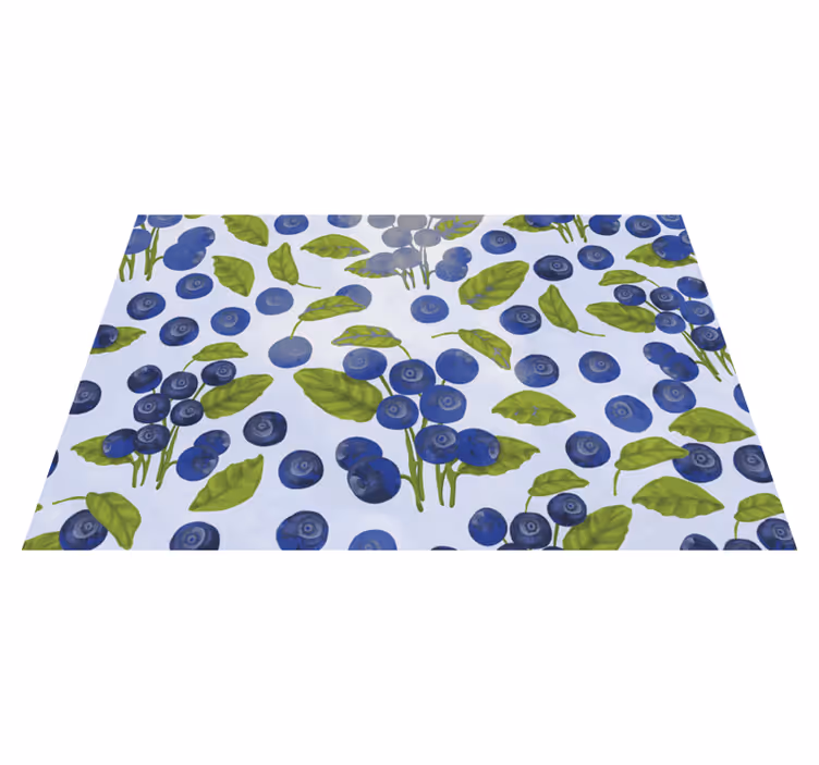 Original placemat blueberry leaf design - TenStickers