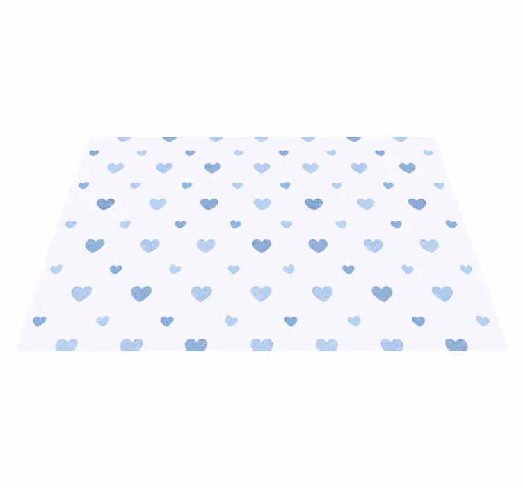 Original placemat light blue heart design - TenStickers