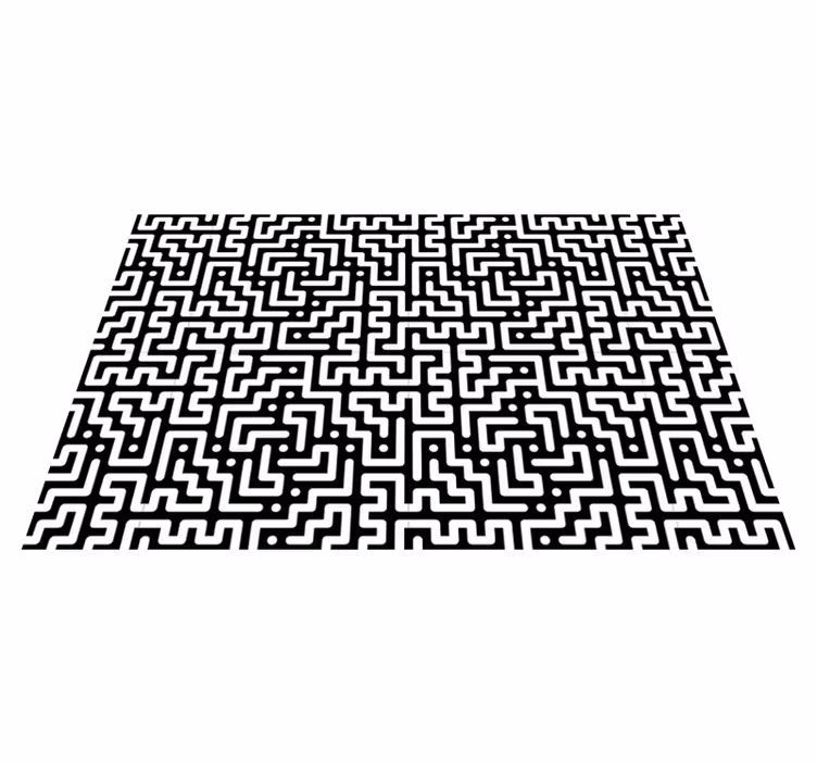 Abstract maze pattern placemat - TenStickers