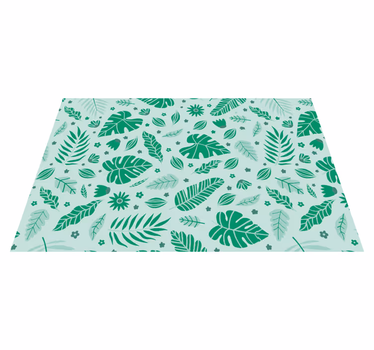 Original placemat with lush green patterns - TenStickers