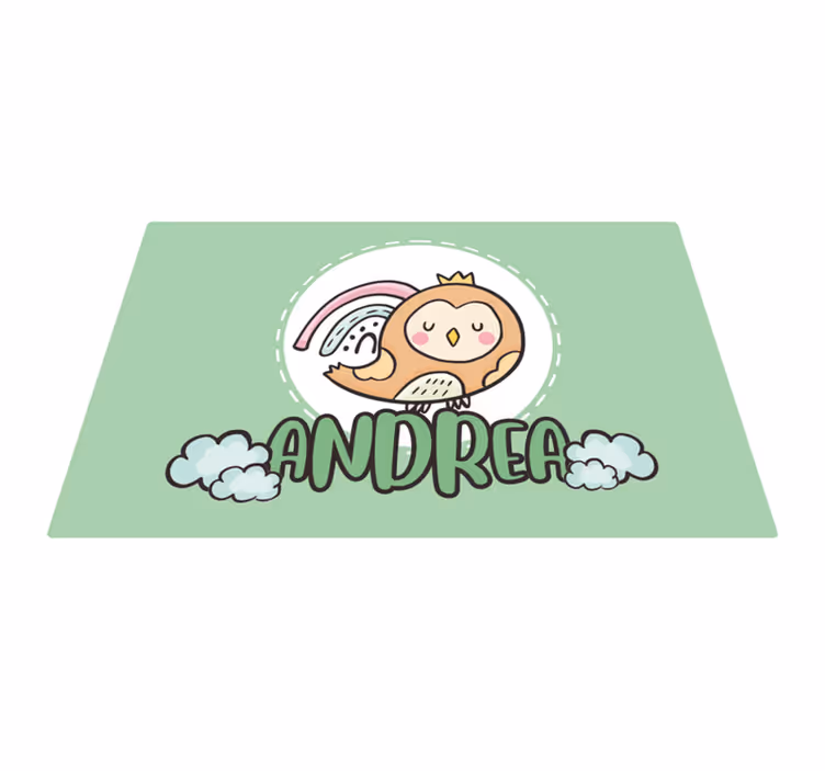 Children placemat cute owl design - TenStickers