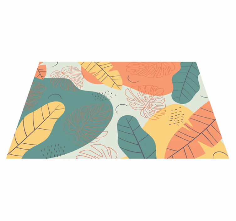 Original placemat leaf design artwork - TenStickers
