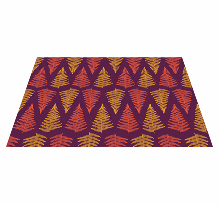 Foliage pattern background placemat - TenStickers