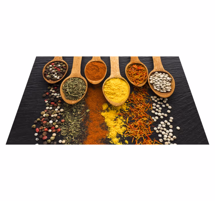 Spice assortment modern placemats - TenStickers