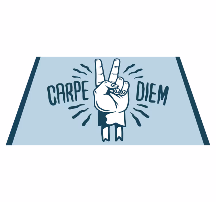 Placemat with quote powerful hand gesture - TenStickers