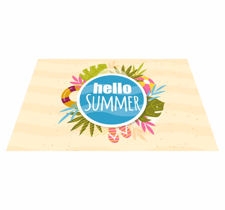 Original placemat hello summer mood - TenStickers
