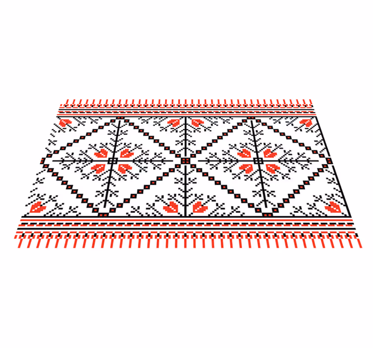 Original placemat geometric floral design - TenStickers