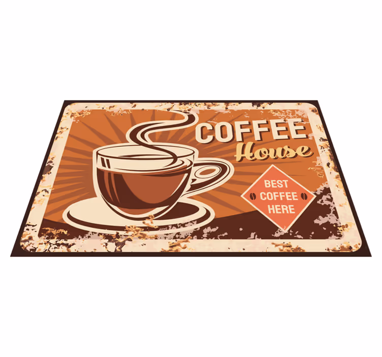 Placemat with quote coffee house wisdom - TenStickers