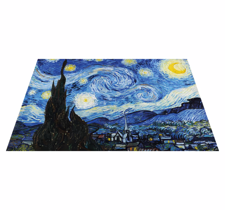 Original placemat starry night scene - TenStickers