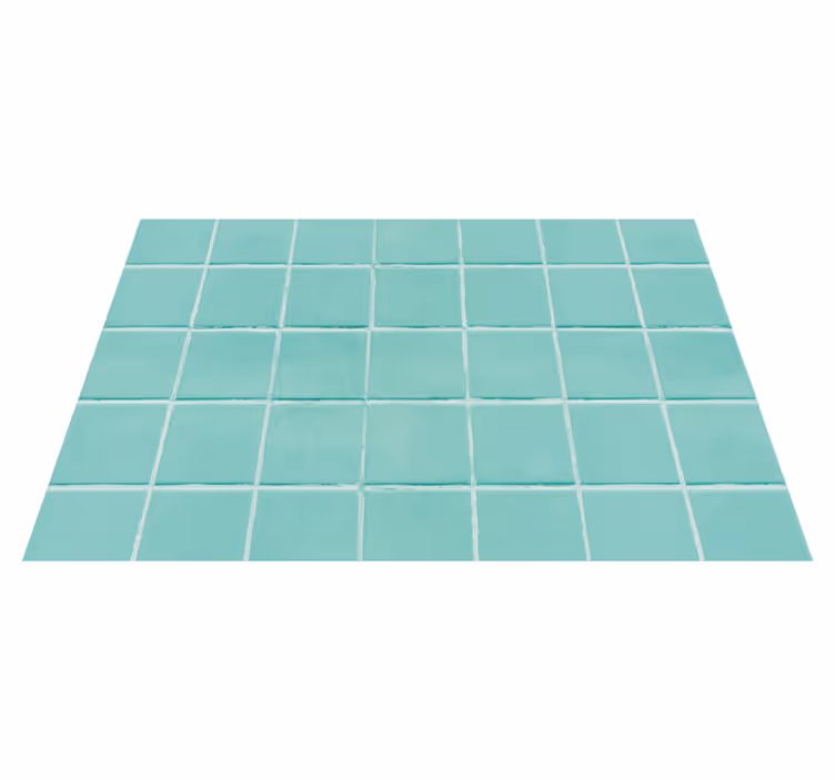 Placemat in turquoise tiled surface design - TenStickers