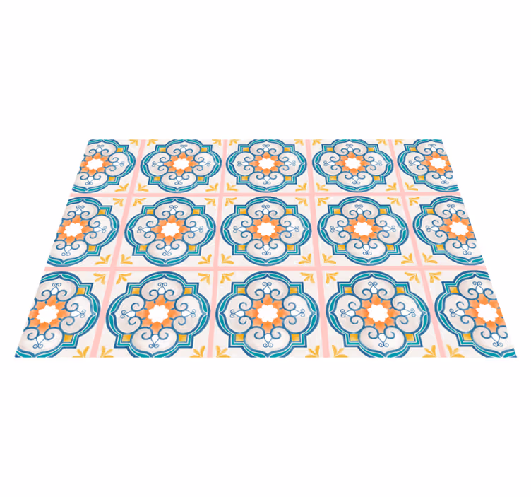 Original placemat with lively floral design - TenStickers