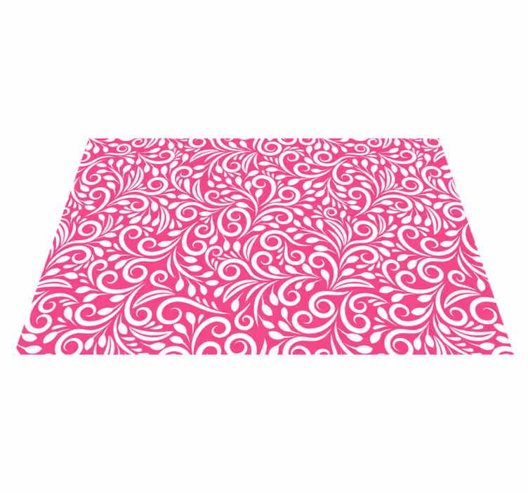 Floral swirl pattern placemat - TenStickers