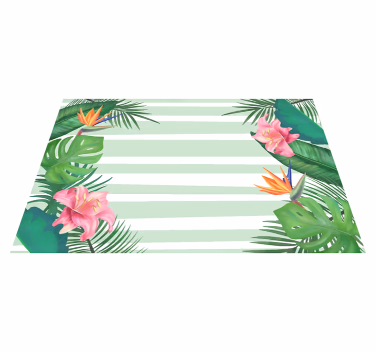 Original placemat tropical leaf design - TenStickers
