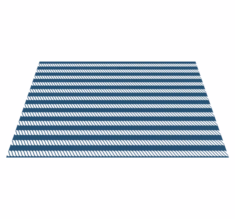 Modern placemat navy striped design - TenStickers