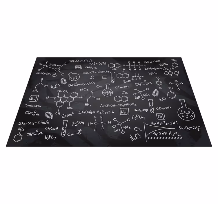 Original placemat chemical equation art print - TenStickers
