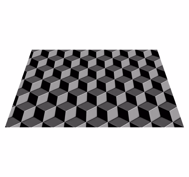 Geometric cubes pattern placemat - TenStickers