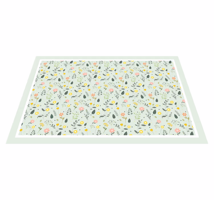 Original placemat floral design table setting - TenStickers