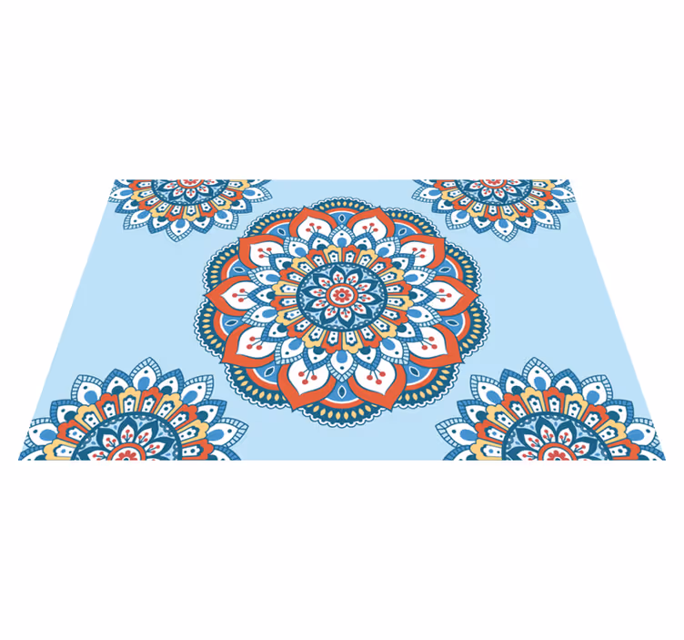 Original placemat vibrant mandala design - TenStickers