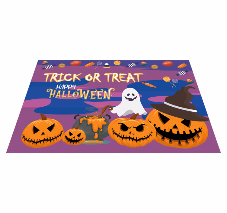 Halloween placemat trick or treat table - TenStickers
