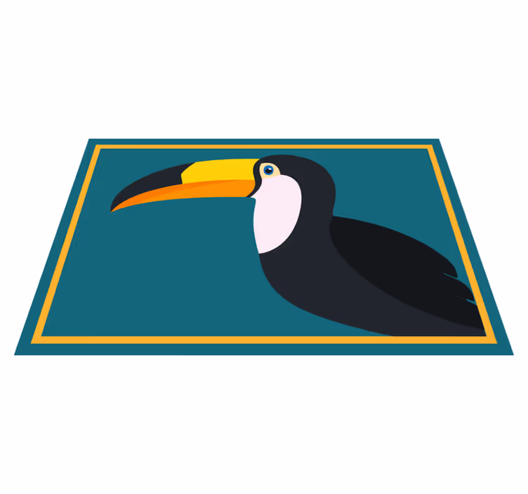 Original placemat stylized toucan head - TenStickers