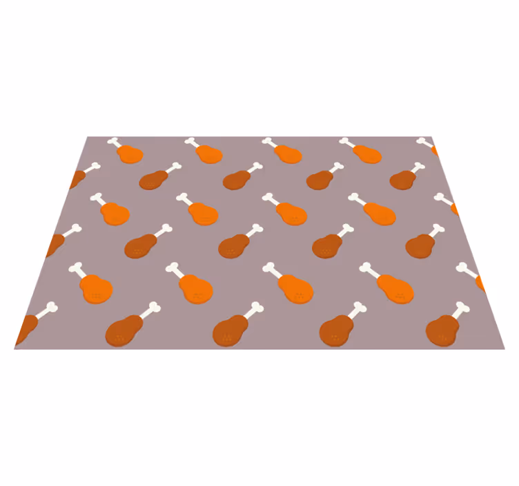 Original placemat chicken leg design - TenStickers