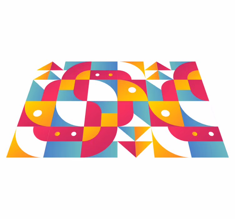 Modern placemat with striking geometric designs - TenStickers