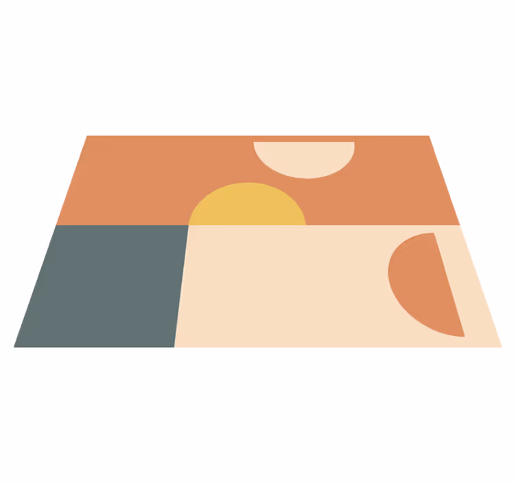 Modern placemat colorful geometric designs - TenStickers