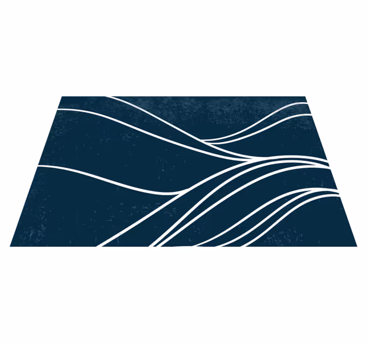 Modern placemat elegant wave design - TenStickers