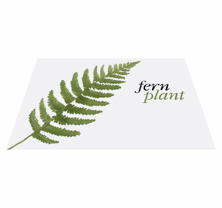 Original placemat fern plant arrangement - TenStickers