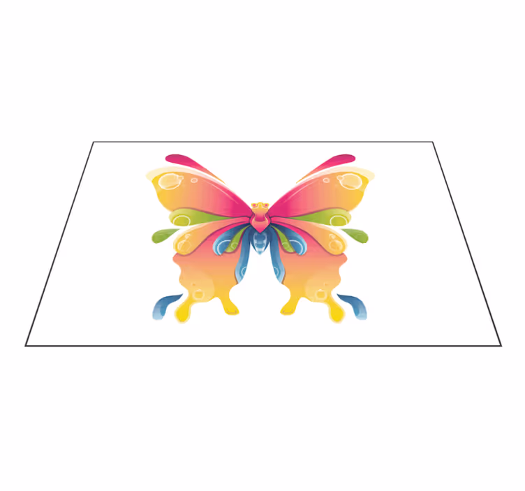 Original placemat colorful butterfly design - TenStickers
