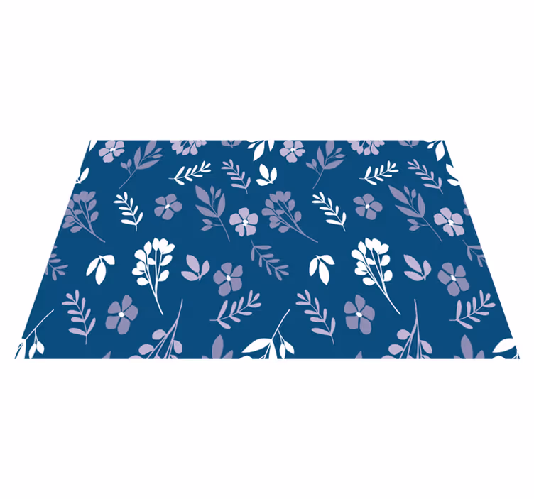 Botanical floral pattern placemat - TenStickers