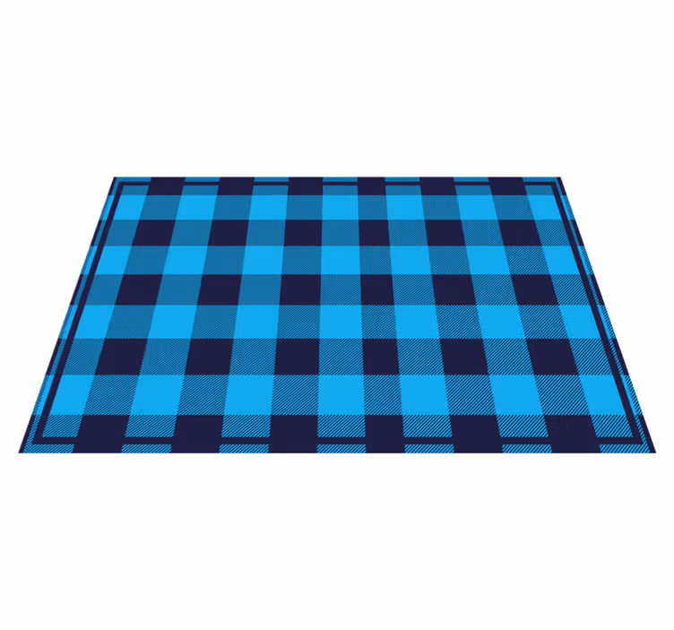 Checkered pattern design placemat - TenStickers