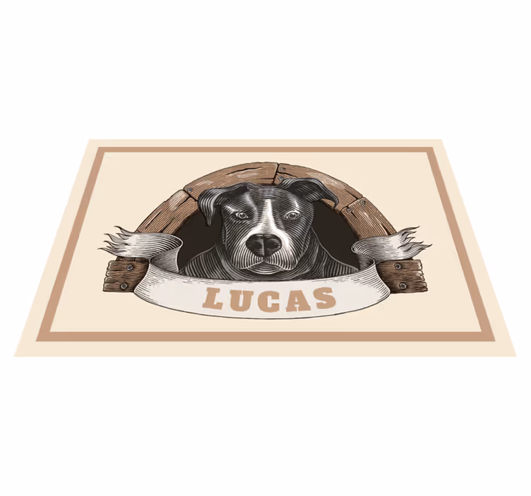 Original placemat dog portrait artwork - TenStickers