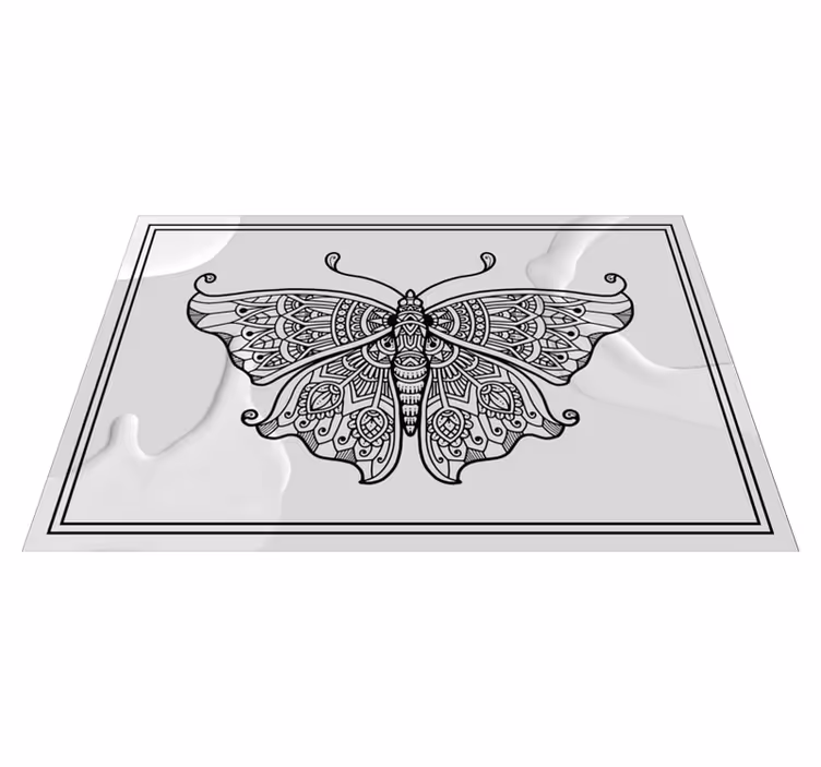 Original placemat with detailed butterfly design - TenStickers
