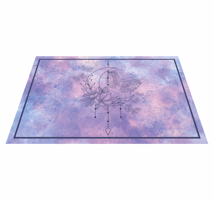 Original placemat floral moon pattern - TenStickers