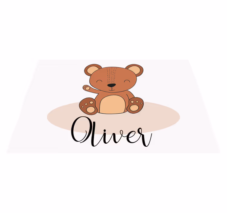 Children placemat with adorable bear design - TenStickers