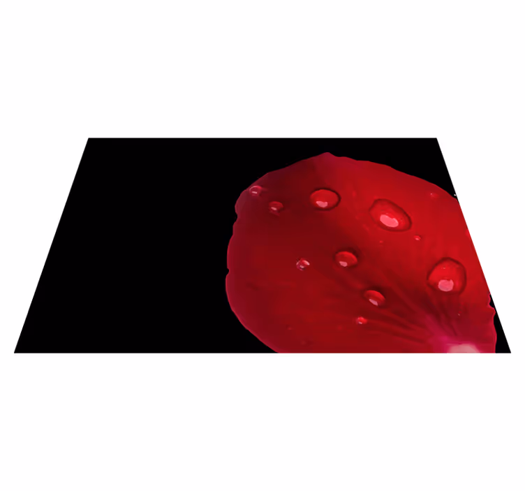 Red petal surface placemat - TenStickers