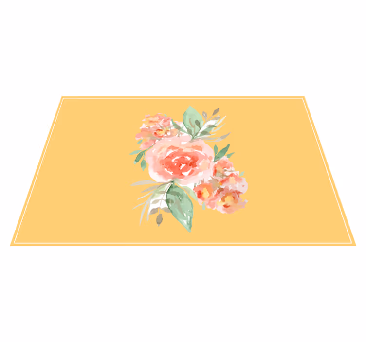 Original placemat floral pattern design - TenStickers