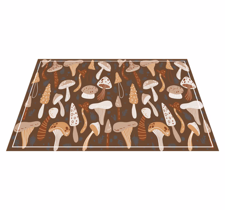 Original placemat with mushroom patterned design - TenStickers