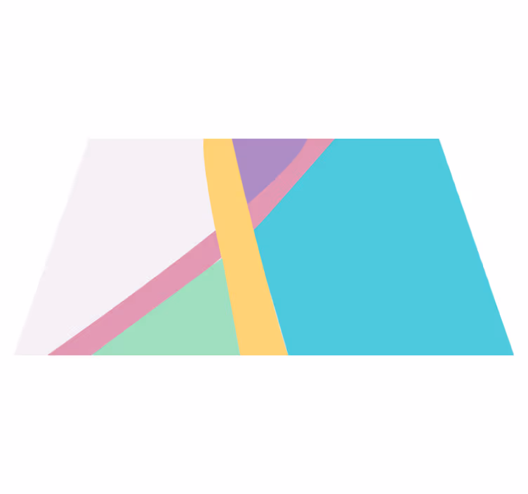 Modern placemat abstract colorful layers - TenStickers