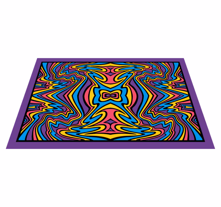 Original placemat colorful abstract swirls - TenStickers