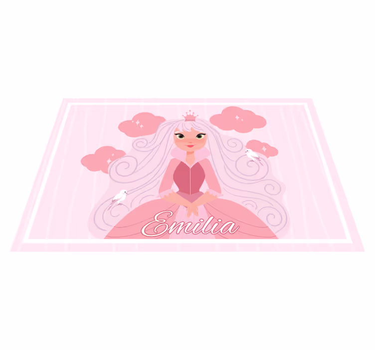 Children placemat with princess character artwork - TenStickers