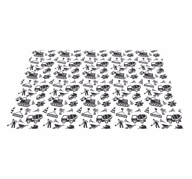 Children placemat with construction themed designs - TenStickers