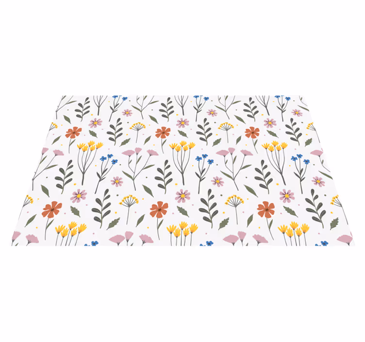 Original placemat with floral pattern design - TenStickers