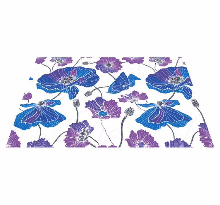 Placemat with vibrant botanical design - TenStickers
