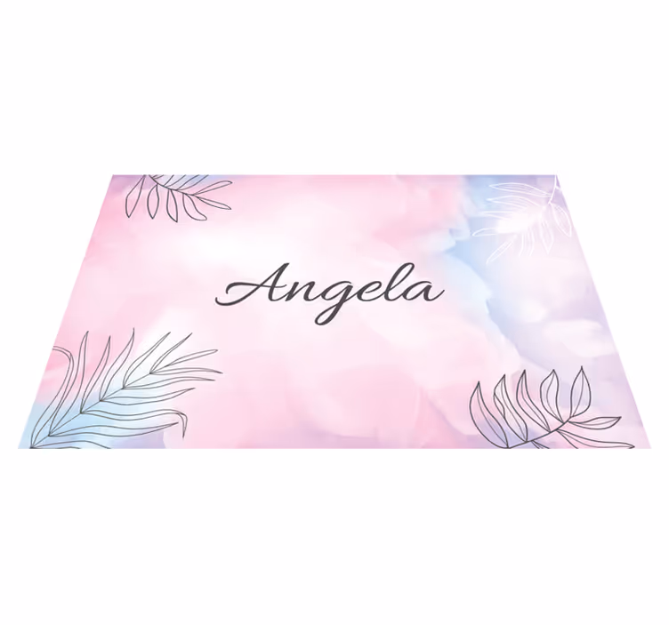 Customisable placemat elegant floral design - TenStickers