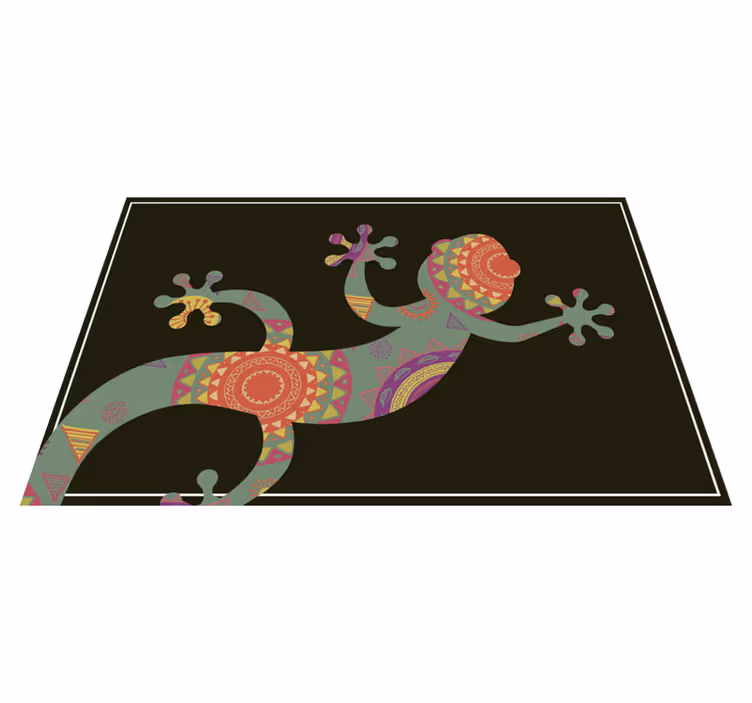 Original placemat with vibrant lizard design - TenStickers